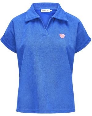 Codello T-Shirt Aus Baumwoll-Mix - Blau