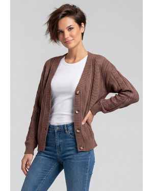 KIANNA Strickjacke Classic Look - Blau