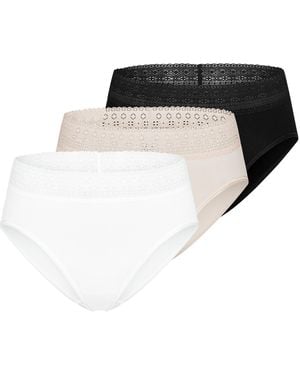 Mey Slip Modal Lace - Schwarz