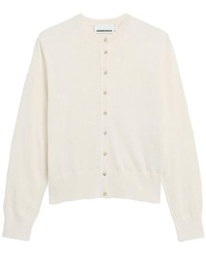 ARMEDANGELS Sweatjacke Fine Knit - Weiß
