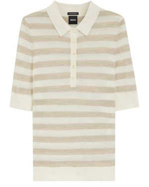 BOSS Pullover Fidenka - Natur