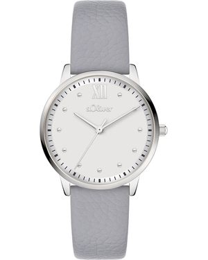 S.oliver Analoguhr Soft Elegance - Grau