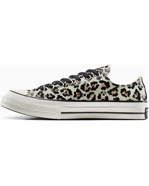 Converse Sneaker Low Chuck 70 Glow-In-The-Dark Leopard Print - Weiß