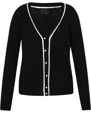 DreiMaster Klassik Strickjacke - Schwarz