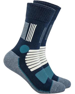 footnote Sportsocken Wandersocken - Blau