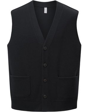 Allthemen Strickjacke Waben - Schwarz