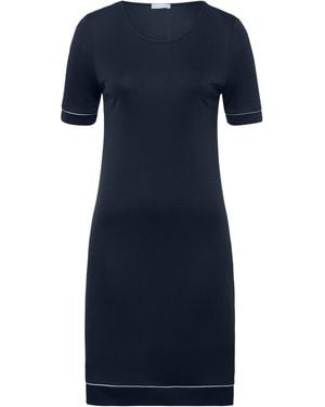 Hanro Nachthemd Natural Comfort - Blau