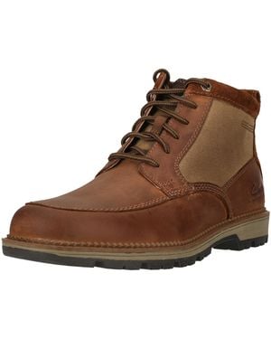 Clarks Maplewalk Rise Stiefel aus wasserdichtem Leder - Braun