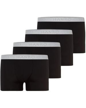 Hanro Boxershorts Cotton Essentials - Schwarz