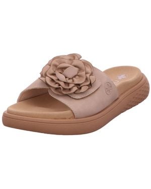 Rieker Pantolette Pantolette Damen V1562-62 Textil & Kunststoff (Synthetik) - Pink