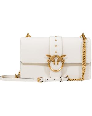 Pinko Schultertasche Love One Classic St. Cl Vitello 105857 - Weiß