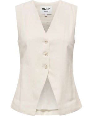 ONLY Anzugweste Onltila Life S/L Waistcoat Tlr Gilet - Weiß