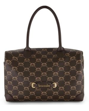 Braccialini Handtasche Monogram - Braun