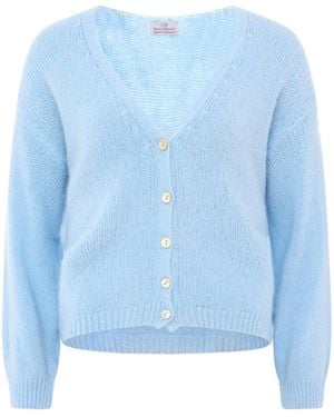 Zwillingsherz Strickjacke - Blau