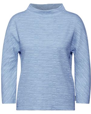 Cecil Strukturshirt - Blau