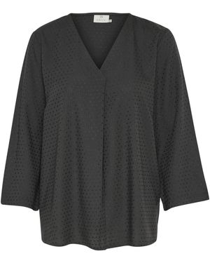 Kaffe Bluse Elsa - Grau