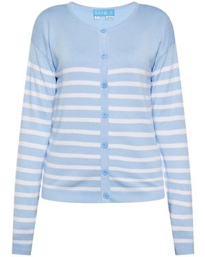 SANIKA Strickjacke - Blau