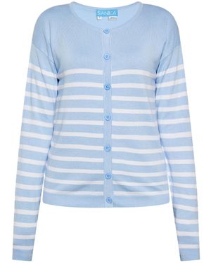 SANIKA Strickjacke - Blau