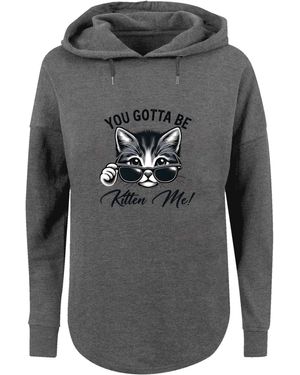 F4NT4STIC Sweatshirt 'Kätzchen You Gotta Be Kitten Me! - Grau