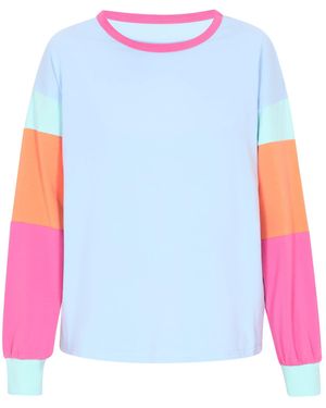 swirly Sweatshirt - Blau