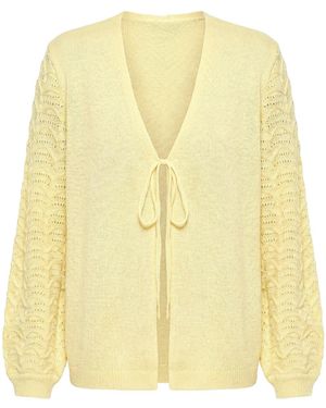 MIAMODA Strickjacke - Gelb