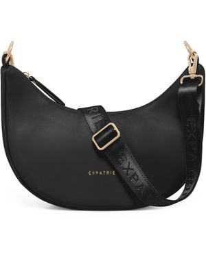 Expatrié Expatri Half Moon Bag Lea Small - Schwarz