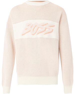 BOSS Pullover Kaywatch - Weiß