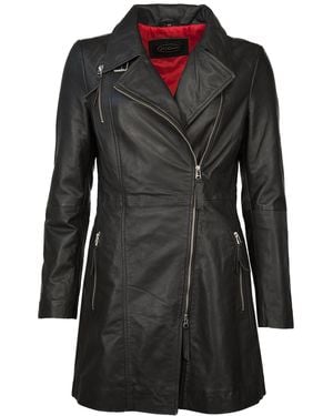 JCC Ledermantel Mpj-380 - Schwarz