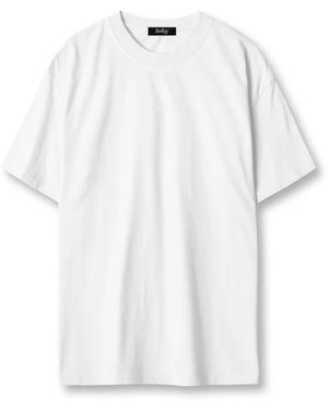 Lowkey Shirt T-Shirt Plain Tee Overzised Shirt - Weiß