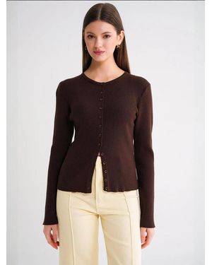 MixRay Strickjacke - Braun