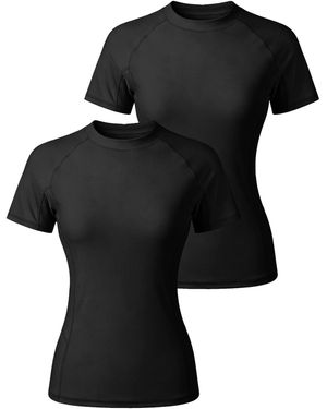 MEETWEE Tankinitop 2-Pack Uv Shirt Quick-Drying - Schwarz