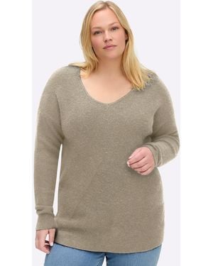 Sheego Pullover - Grau