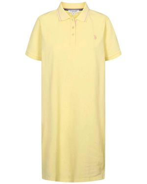 U.S. POLO ASSN. Dress Uwika - Gelb