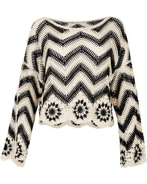 Apricot Pullover - Weiß