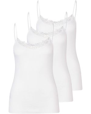 NINA VON C Unterhemd Fine Cotton - Weiß