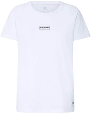 North Bend Rundhalsshirt Nbkunt - Weiß