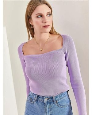 Bianco Lucci Pullover - Lila