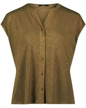 Zero Shirt Mit Knopfleiste - Grün