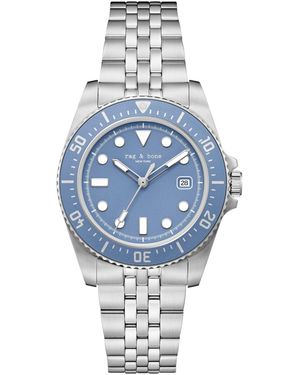 Rag & Bone Analoguhr Rowan Date - Blau