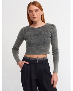 Dilvin Pullover Pullover - Grau