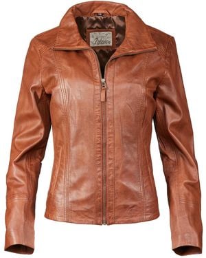 7eleven Lederjacke Sesalome - Braun