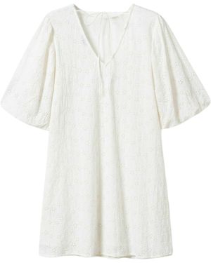 Noella Dress N-Pastis - Weiß