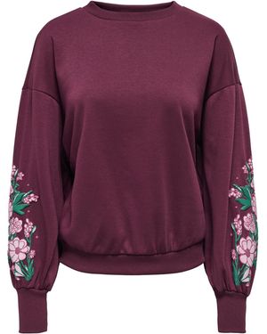 ONLY Sweatshirt Onlbrooke - Lila