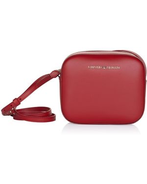 Emporio Armani Rote Damenhandtasche, Zeitloses Design