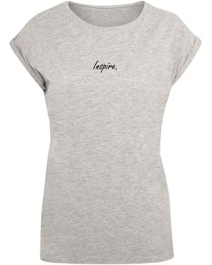 Merchcode T-Shirt 'Inspire' - Grau