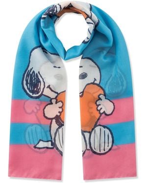 Codello Schal Snoopy-Herz-Motiv - Blau