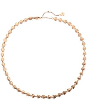 Hey Happiness Kette Heart Links - Braun