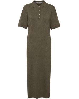 Pulz Strickkleid - Grün