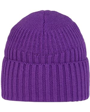 Buff Mütze Knitted Fleece Hat Beanie - Lila