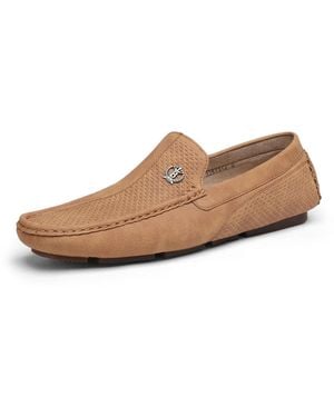 Bruno Marc Mokassin Herren Klassische Mokassins Flache Slipper Slip On Penny Loafer Weich Comfort Schuhs - Weiß